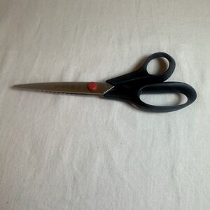 Mundial Red Dot 8 1/2" Pinking Shears Sharp #665 Fabric Scissors Sewing Supplies